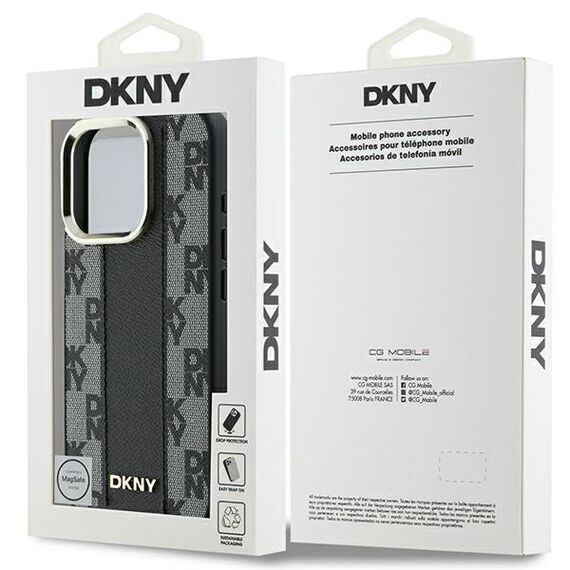 DKNY Checkered Pattern Magsafe iPhone 16 Pro Case - Black | Techbox