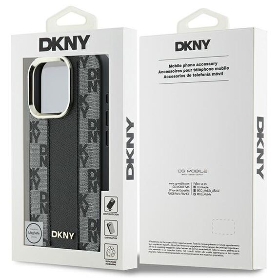 DKNY Checkered Pattern Magsafe iPhone 16 Pro Max Case - Black | Techbox