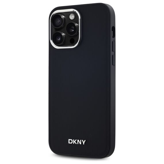 DKNY Plain Logo MagSafe iPhone 14 Pro Max Case - Black | Techbox