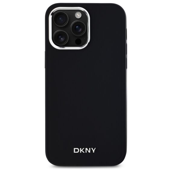 DKNY Plain Logo MagSafe iPhone 14 Pro Max Case - Black | Techbox