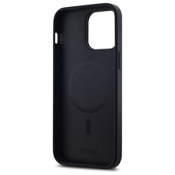 DKNY Plain Logo MagSafe iPhone 14 Pro Max Case - Black | Techbox