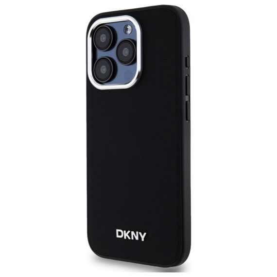 DKNY Plain Logo MagSafe iPhone 15 Pro Case - Black | Techbox