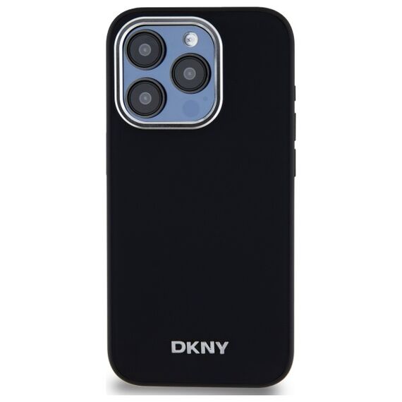 DKNY Plain Logo MagSafe iPhone 15 Pro Max Case - Black | Techbox