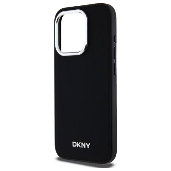 DKNY Plain Logo MagSafe iPhone 15 Pro Max Case - Black | Techbox