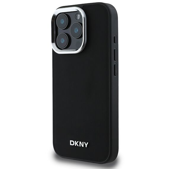 DKNY Plain Silver Logo MagSafe iPhone 16 Pro Max Case - Black - Apple Cases - Cases - Techbox