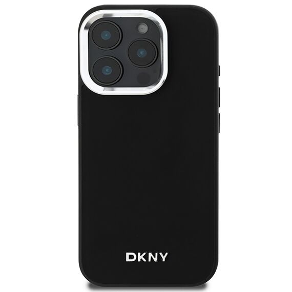 DKNY Plain Silver Logo MagSafe iPhone 16 Pro Max Case - Black - Apple Cases - Cases - Techbox
