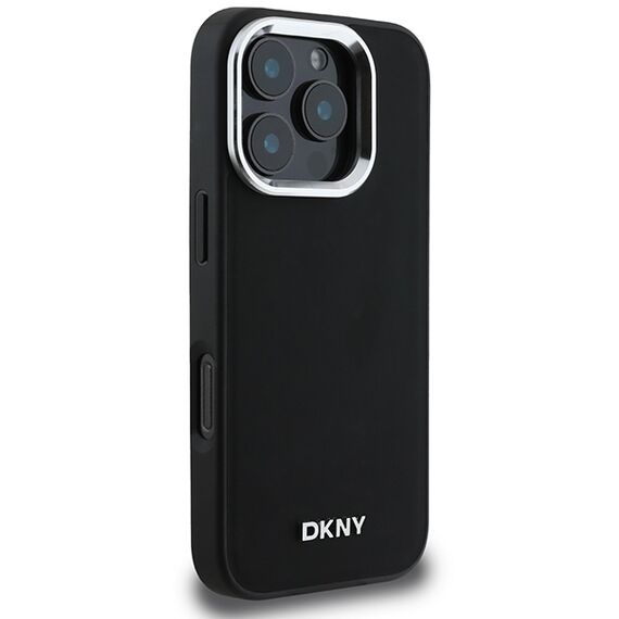 DKNY Plain Silver Logo MagSafe iPhone 16 Pro Max Case - Black - Apple Cases - Cases - Techbox