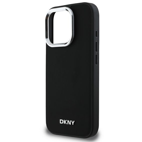 DKNY Plain Silver Logo MagSafe iPhone 16 Pro Max Case - Black - Apple Cases - Cases - Techbox