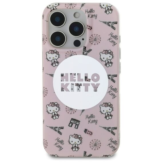 Hello Kitty IML All Over Paris Magsafe iPhone 16 Pro Case - Pink - Apple Cases - Cases - Techbox