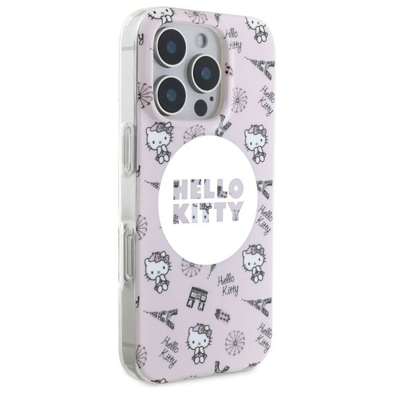 Hello Kitty IML All Over Paris Magsafe iPhone 16 Pro Case - Pink - Apple Cases - Cases - Techbox