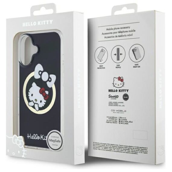 Hello Kitty IML Fun bow Magsafe iPhone 16 Case - Black | Techbox