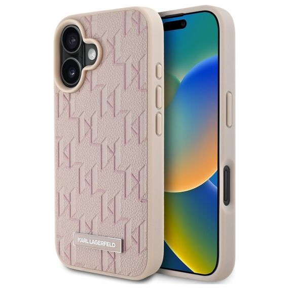 Karl Lagerfeld Hot Stamp Magsafe iPhone 16 Case - Pink - Apple Cases - Cases - Techbox