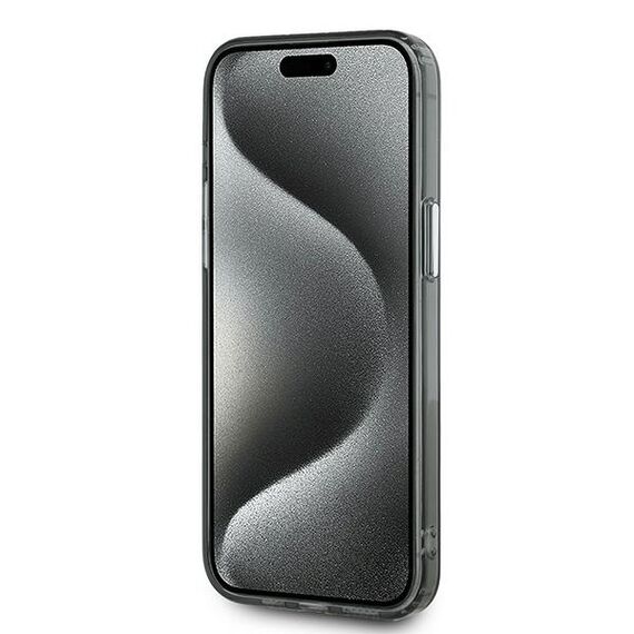 Karl Lagerfeld IML Monogram Karl &amp; Choupette Head MagSafe iPhone 15 Pro Case - Black - Uncategorized Cases (2) - Cases - Techbox