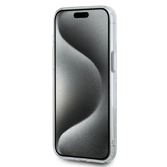 Karl Lagerfeld IML Monogram Karl &amp; Choupette Head MagSafe iPhone 15 Pro Case - Clear | Techbox