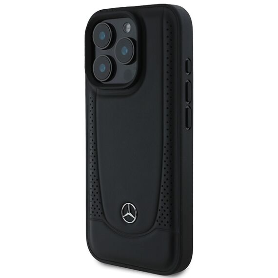 Mercedes Leather Urban Case for iPhone 16 Pro Max - Black | Techbox