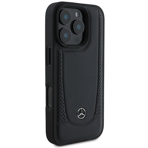 Mercedes Leather Urban Case for iPhone 16 Pro Max - Black | Techbox