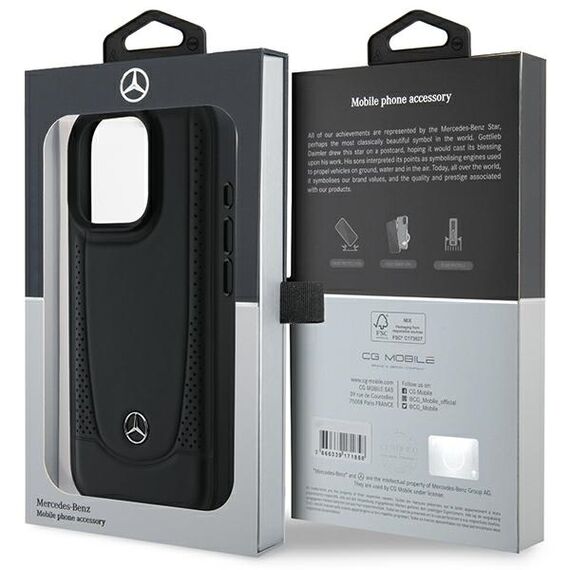 Mercedes Leather Urban Case for iPhone 16 Pro Max - Black | Techbox