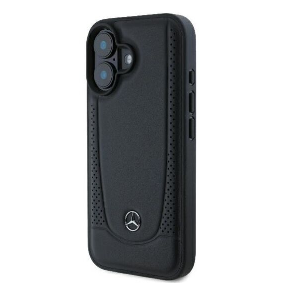 Mercedes Leather Urban iPhone 16 Case - Black | Techbox