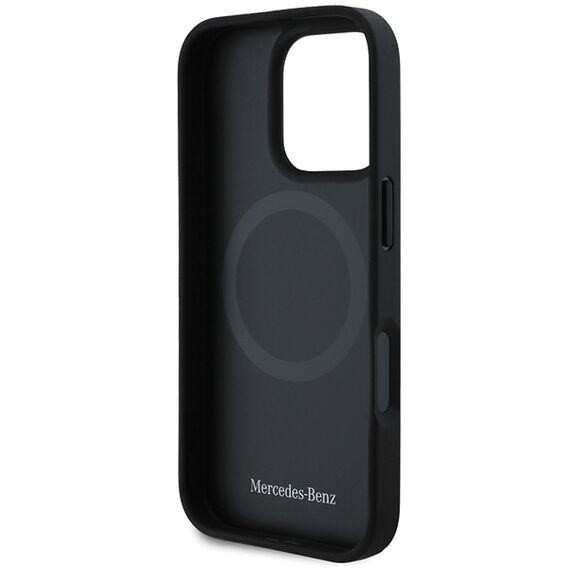Mercedes MB Blue Line Leather MagSafe Case for iPhone 16 Pro Max - Navy Blue - Apple Cases - Cases - Techbox