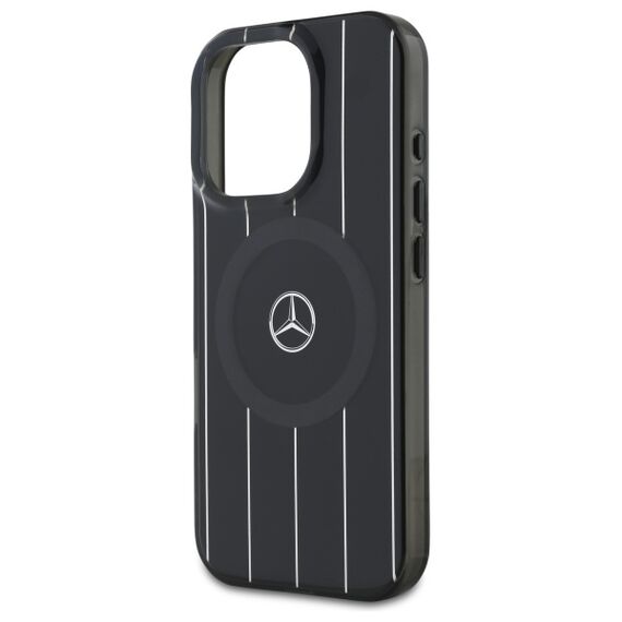 Mercedes MB Double Layer Crossed Lines MagSafe iPhone 16 Pro Case - Black | Techbox