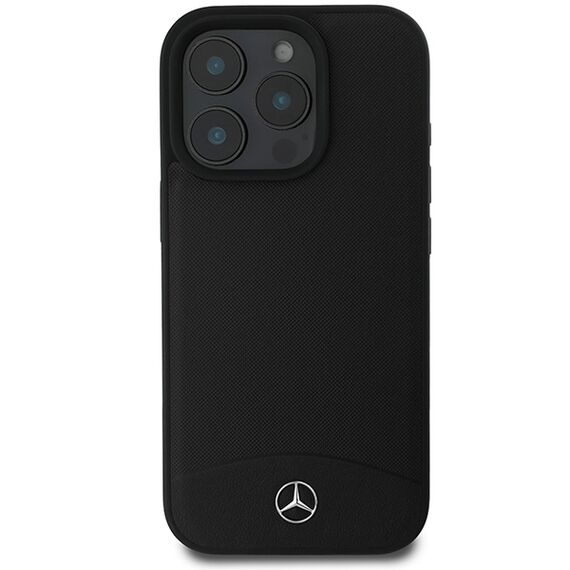 Mercedes Textured And Plain Leather MagSafe case for iPhone 16 Pro Max - black - Apple Cases - Cases - Techbox