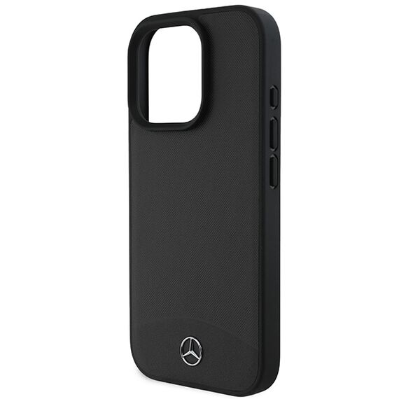 Mercedes Textured And Plain Leather MagSafe case for iPhone 16 Pro Max - black - Apple Cases - Cases - Techbox