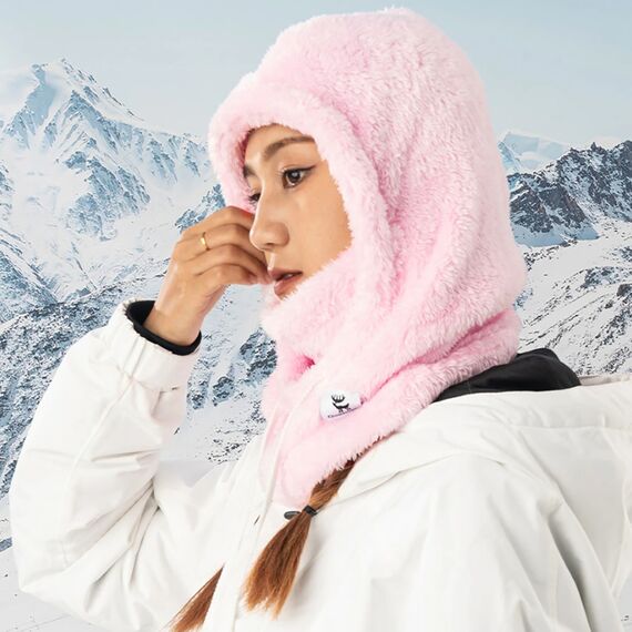 Qunature Arctic Velvet Ski Balaclava Size L - Pink | Techbox