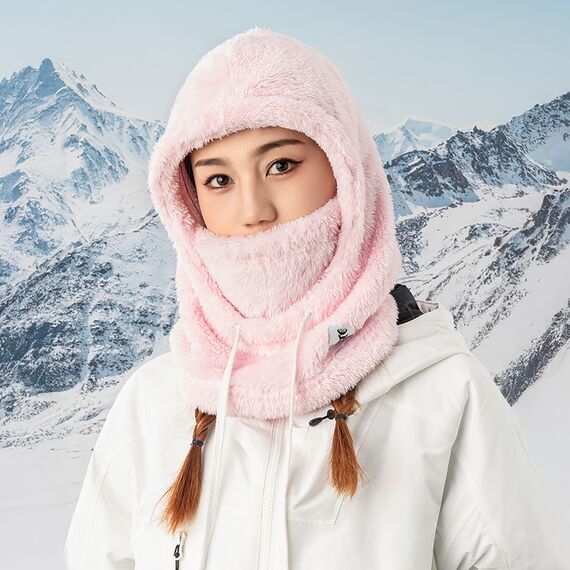 Qunature Arctic Velvet Ski Balaclava Size L - Pink | Techbox