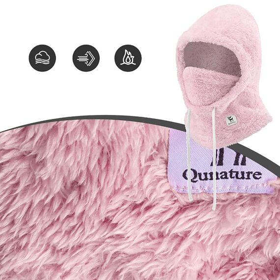 Qunature Arctic Velvet Ski Balaclava Size M - Pink | Techbox