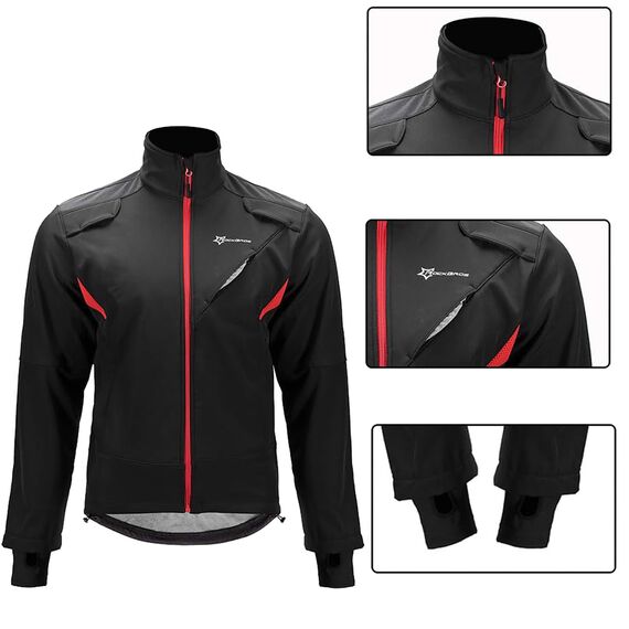 Rockbros YPW021 Windproof Cycling Sports Jacket Size L - Black - Bicycle - Sports & Fitness - Techbox