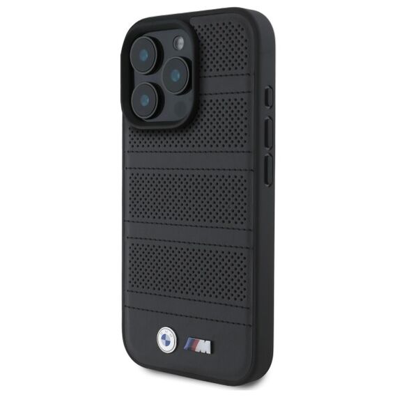 BMW BMHMP16X23PUSPK iPhone 16 Pro Max 6.9" black/black hardcase M Perforated And Stitched Line MagSafe - Apple Cases - Cases - Techbox