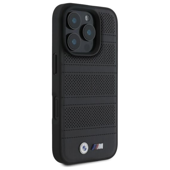 BMW BMHMP16X23PUSPK iPhone 16 Pro Max 6.9" black/black hardcase M Perforated And Stitched Line MagSafe - Apple Cases - Cases - Techbox
