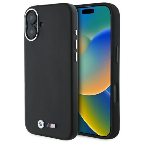 BMW M Smooth Full Wrapped Metal MagSafe Case for iPhone 16 Plus - Black | Techbox