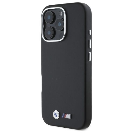BMW BMHMP16X23PMWK iPhone 16 Pro Max 6.9" black/black hardcase M Smooth Full Wrapped Metal MagSafe - Apple Cases - Cases - Techbox