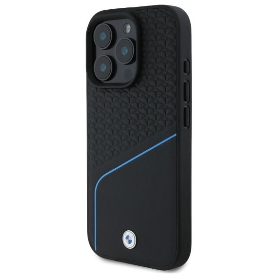 BMW BMHMP16X23RDCLK iPhone 16 Pro Max 6.9" black/black hardcase Sign Leather Textured And Line MagSafe - Apple Cases - Cases - Techbox
