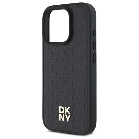 DKNY Repeat Pattern Stack Logo MagSafe iPhone 16 Pro Case - Black | Techbox