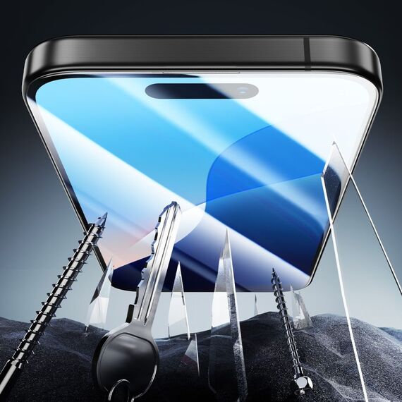 ESR Armorite Tempered Glass for iPhone 16 with Applicator - with Black Frame | Techbox