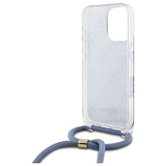 Guess Crossbody Cord 4G Print Case for iPhone 16 Pro Max - Blue | Techbox