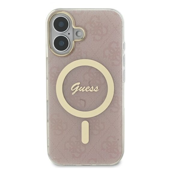 Guess GUHMP16MH4STP iPhone 16 Plus 6.7" pink hard case IML 4G MagSafe - Apple Cases - Cases - Techbox