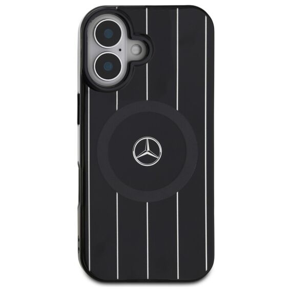 Mercedes MB Double Layer Crossed Lines MagSafe case for iPhone 16 - black - Apple Cases - Cases - Techbox