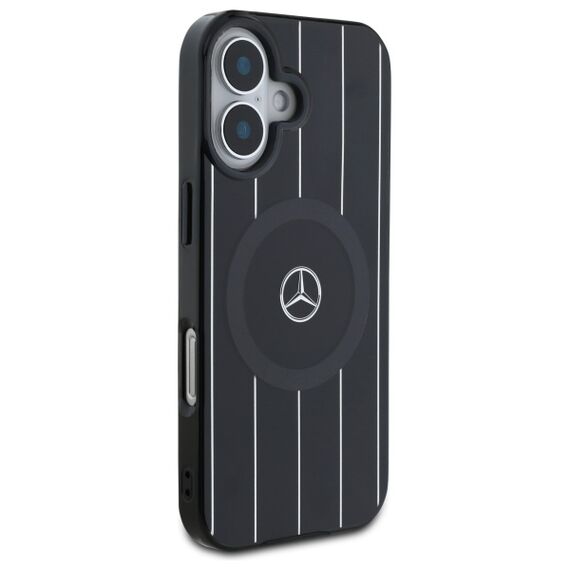 Mercedes MB Double Layer Crossed Lines MagSafe case for iPhone 16 - black - Apple Cases - Cases - Techbox