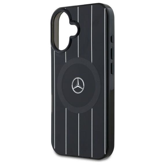 Mercedes MB Double Layer Crossed Lines MagSafe case for iPhone 16 - black - Apple Cases - Cases - Techbox