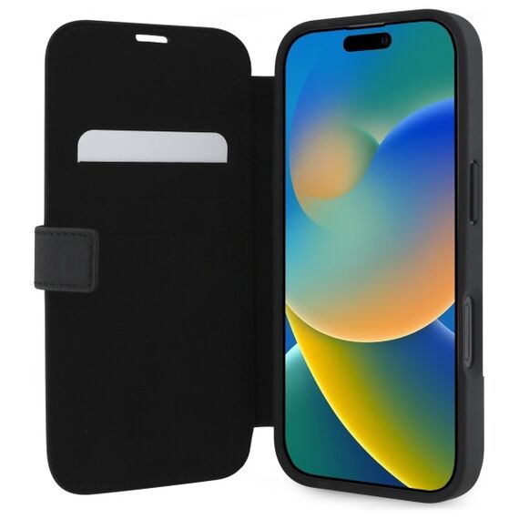 Mercedes MB Waves Leather Case for iPhone 16 Pro Max - Black | Techbox