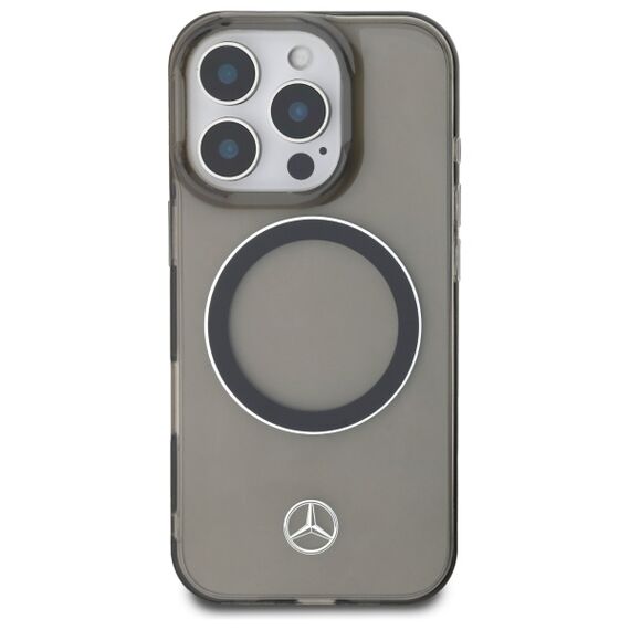Mercedes Silver Ring MagSafe iPhone 16 Pro Case - Black | Techbox