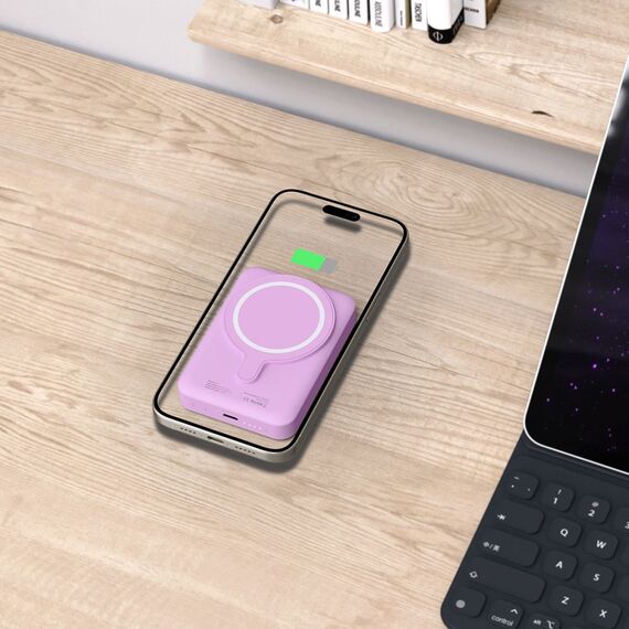 Tech-Protect LifeMag MagSafe PB11 10000mAh Power Bank - Pink - Powerbanks - Smartphone Chargers - Techbox