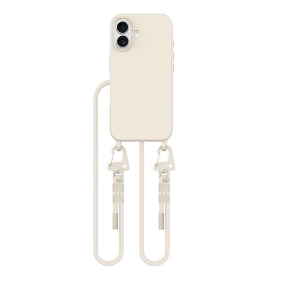 Tech-Protect MagNecklace MagSafe Case with Lanyard for iPhone 16 - Beige | Techbox