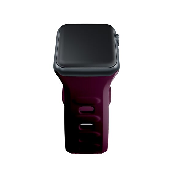 3mk Silicone Watch Strap for Apple Watch 38 / 40 / 41 mm - Burgundy - Accessories - Smartwatches & Accessories - Techbox