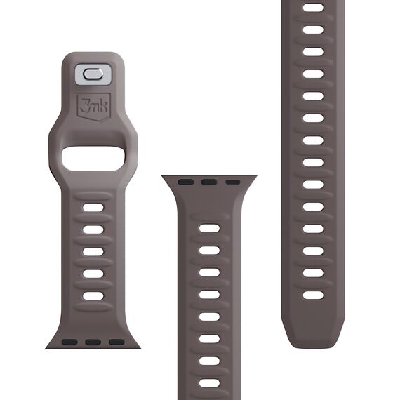 3mk Silicone Watch Strap for Apple Watch 38/40/41 mm - Dark Gray | Techbox