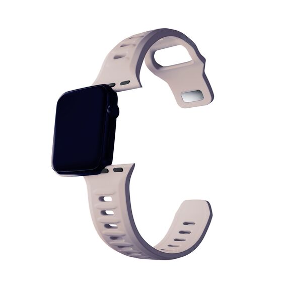 3mk Silicone Watch Strap for Apple Watch 42 / 44 / 45 / 49 mm - beige - Accessories - Smartwatches & Accessories - Techbox