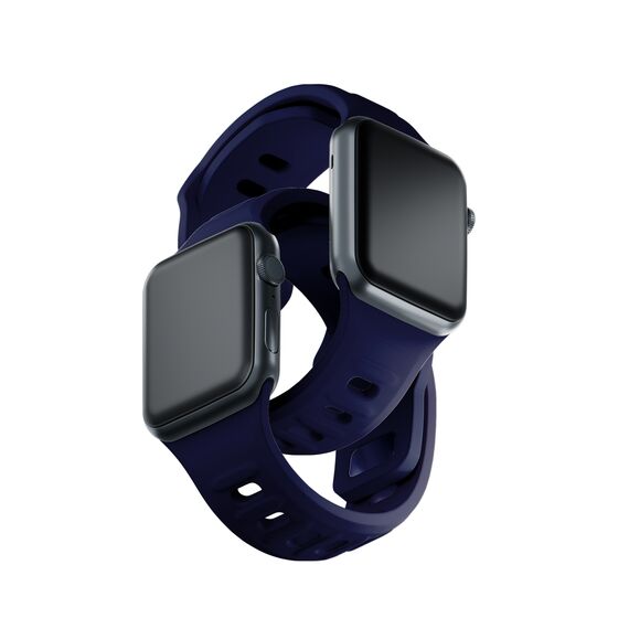 3mk Silicone Watch Strap for Apple Watch 42 / 44 / 45 / 49 mm - blue - Accessories - Smartwatches & Accessories - Techbox